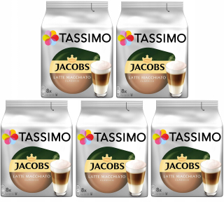 Kávové kapsule - Kapsuly 5 x 16 Tassimo Latte Macchiato Classico