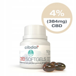 CBD - CBD kapsule 4% Cibdol 384 mg / 60 kapslí