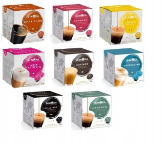 Kávové kapsule - Kapsuly DOLCE GUSTO GIMOKA SET 8X16 NOVÉ