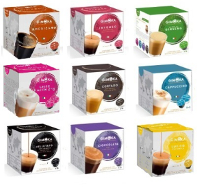 Kávové kapsule - Kapsuly DOLCE GUSTO GIMOKA SET 9X16 NOVÉ