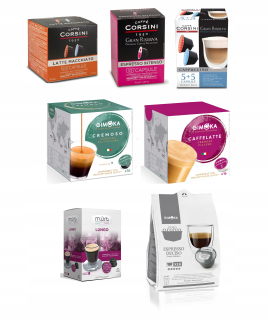 Kávové kapsule - Kapsuly Dolce Gusto Latte, čokoláda, MIX KIT