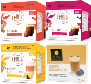 Zrnková káva -  Kapsuly Dolce Gusto Mill Cream Set 64 ks
