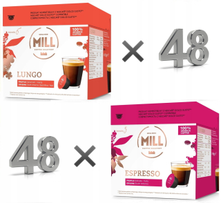 Zrnková káva - Krémová sada kapsúl Dolce Gusto Mill 96 ks