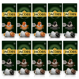 Kávové kapsule - Kapsuly Jacobs ESPR 7,10,12ND Nespresso (R) * 100ks