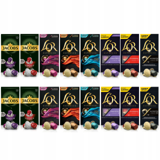 Kávové kapsule - Kapsuly Jacobs L'alebo Compapapa. S Nespresso (R) * 160ks