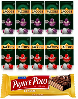 Kávové kapsule - Jacobs lungo kapsuly 6, 8 pre Nespresso (r) * 100 ks