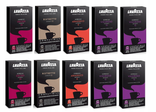 Kávové kapsule - Kapsuly Nespresso Lavazza Kit 100ks