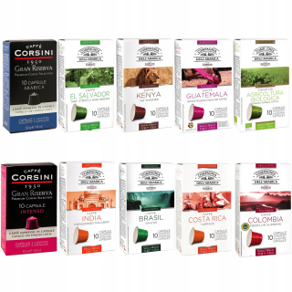 Kávové kapsule - Kapsuly NESPRESSO Corsini PREMIUM SET 100ks