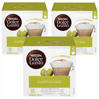 Kávové kapsule - NESCAFE DOLCE GUSTO CAPUCCINO 3X30PCS Kapsuly