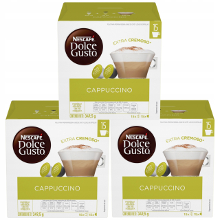 Kávové kapsule - NESCAFE DOLCE GUSTO CAPUCCINO 90PCS 3X30