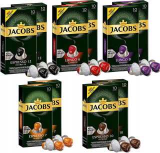 Kávové kapsule - Nespresso Jacobs Kapsuly Lungon Set 10x10pcs