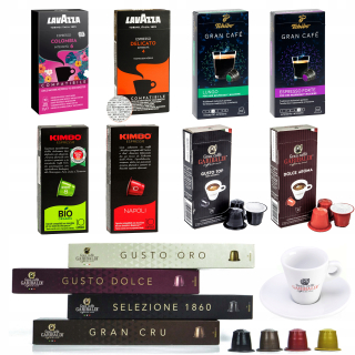 Kávové kapsule - Nespresso Kimbo Lavazza Capsuly Mix12x10