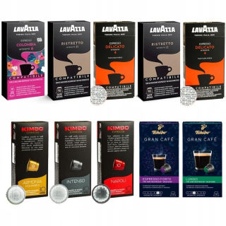 Kávové kapsule - Nespresso Lavazza, KMbBO, Tchibo 100SZ Hit Capsules