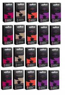 Kávové kapsule - Nespresso Lavazzza espresso kapsuly. Sada 200 čiapok