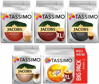 Kávové kapsule - Tassimo Jacobs Capsules Dobré ráno 77ks