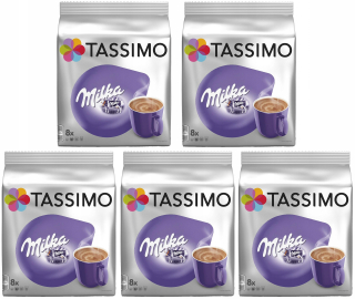 Kávové kapsule - Tassimo Capso Milka 5 x 8 kartón