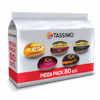 Kávové kapsule - Tassimo Jacobs Bigpack Capsules, 80 kusov
