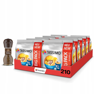 Kávové kapsule - Kapsuly Tassimo Jacobs XL 210 ks + slaný karamel