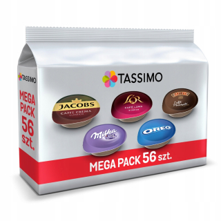 Kávové kapsule - Kapsuly Tassimo Megapack, 56 kusov