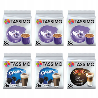 Kávové kapsule - Tassimo Mila Kapsuly, Oreo, Baileys, 48 nápojov