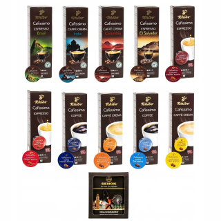 Kávové kapsule - Tchibo Cafissimo kapsuly Set 100ks + TEA