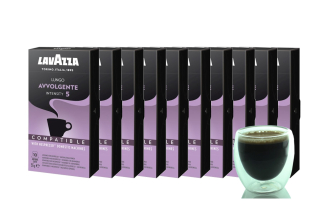 Kávové kapsule - Kapsuly pre Nespresso Lavazza Lungo Avvolgente 100