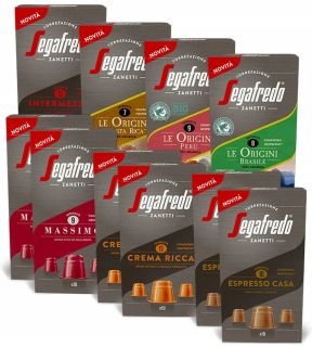 Kávové kapsule - Kapsuly pre Nespresso Segafredo Mix Flavors 100 ks