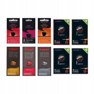 Kávové kapsule - Kapsuly pre Nespresso - Lavazza, Kimbo, Vergnano