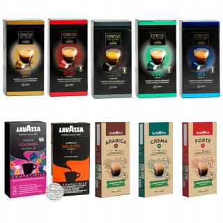 Kávové kapsule - Kapsuly pre Nespresso Rodinný mix 100ks