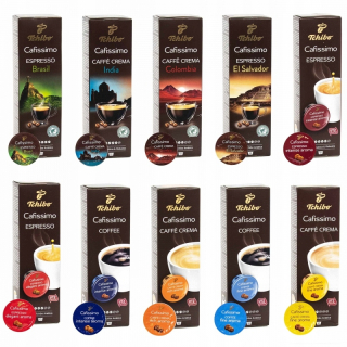 Kávové kapsule - Kapsuly Tchibo Cafissimo Set 10x10pcs