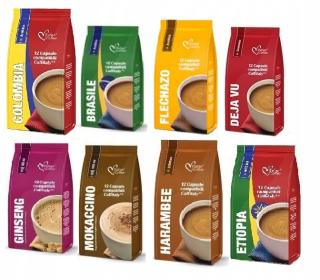 Kávové kapsule - Kapsuly kompatibilné s CAFFALY CAFISSIMO X96