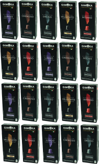 Kávové kapsule - Kapsuly s kávou pre Nespresso GIMOK MIX X200
