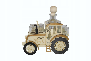 Karafa s darčekom Glasses modelárskou Traktor