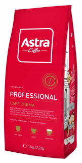 Zrnková káva -  ASTRA Professional Crema Crema 1kg Obilie