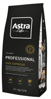 Zrnková káva -  ASTRA Professional Espresso 1kg Obilie