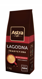 Zrnková káva -  ASTRA Káva Mierne tradičné arabské semeno 1kg