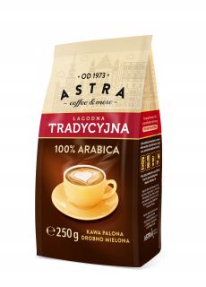 Káva mletá - ASTRA Coffee Mierne Tradičné 250Gr Mielona 12xPak