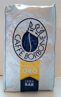 Zrnková káva -  BORBONE Bar Oro káva 1kg zlato v kaviarni v Neapole