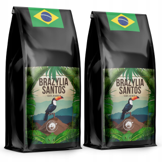 Zrnková káva - BRAZILSKÁ KÁVA 2kg ČERSTVO pražená 100% ARABIKA
