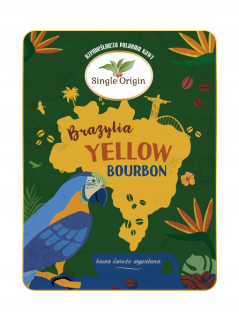 Zrnková káva - BRAZÍLIA ŽLTÁ BURBÓNOVÁ káva - Single Origin 200g