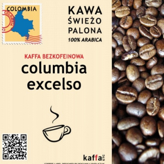 Káva bez kofeínu - Káva Columbia Excelso bez kofeínu 250 g