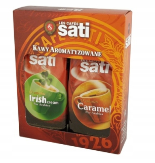 Káva mletá - Cafe Cafe Sati Set Caramel Irish Cream Mielona