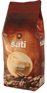 Zrnková káva -  Káva Kaviareň Sati vanilkové zrná 500 g