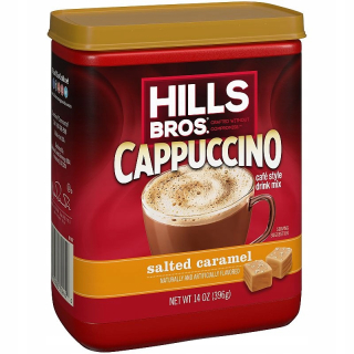 Cappuccino - Kapučíno - Káva Cappuccino Hills Bros Soled Caramel 396g