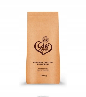 Zelená káva - Káva Columbia Excelso Medelina Grain 1kg - 100g0