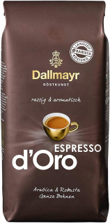 Zrnková káva -  Dallmayr espresso d'oro 1kg Granist