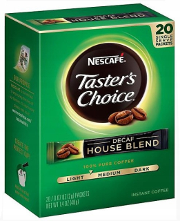 Instantná káva - Decaf Nescafe Tasters Choice 40g káva z USA