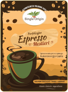 Zrnková káva -  Espresso mestirieri - jeden pôvod 200g