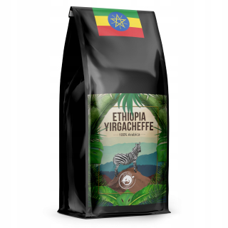 Zrnková káva -  Etiópia Yirgacheffe Káva Čerstvo Pečené 100% arabské