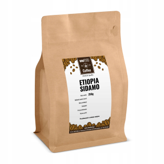 Káva mletá - Káva Etiópia SIDAMO - 250g mleté lahodné Afrika